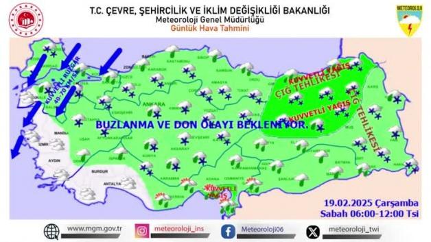 Kar yağışı 5 gün boyunca sürecek