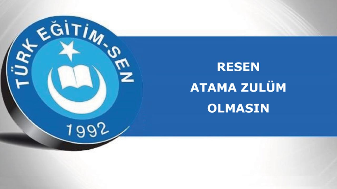 Resen Atama Zulüm Olmasın