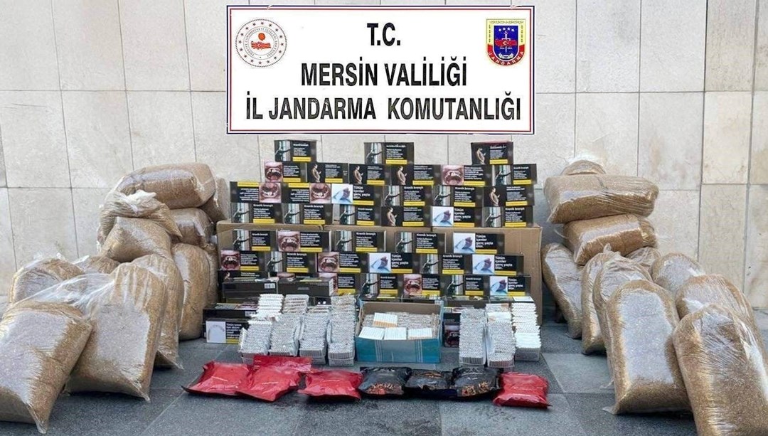 Mersin’de kaçak makaron operasyonu: 3 gözaltı