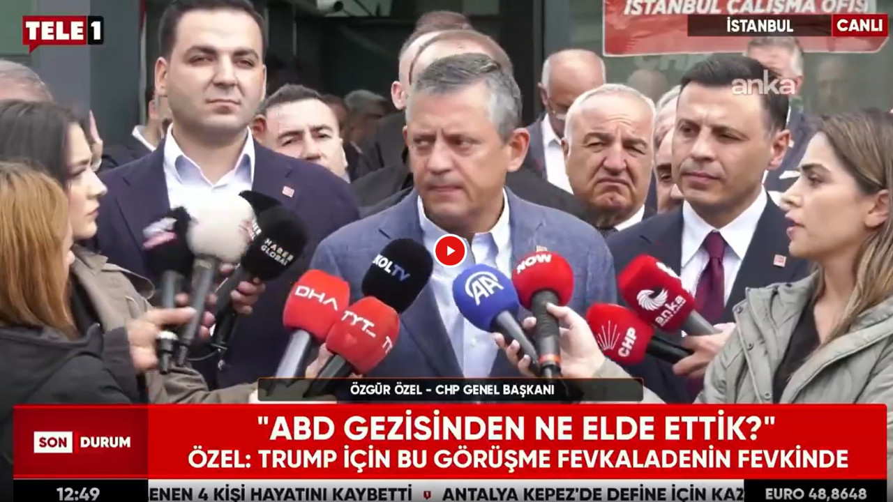 Özgür Özel’in Gürsel Tekin sorusuna bile tahammülü yok: Arkasını dönüp gitti